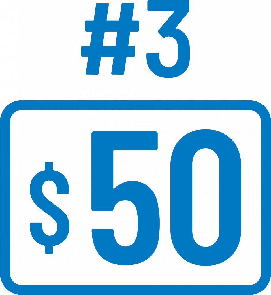 $50 Step #3 logo