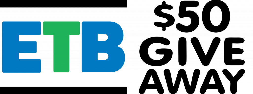 ETB $50 Give Away horizontal logo